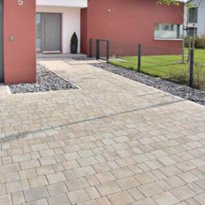 Betonstein Pflaster muschelkalk