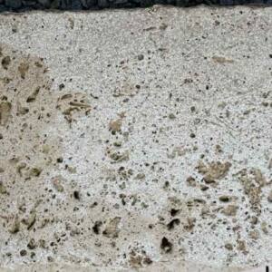 Naturstein Abdeckplatte Travertin weiß/beige