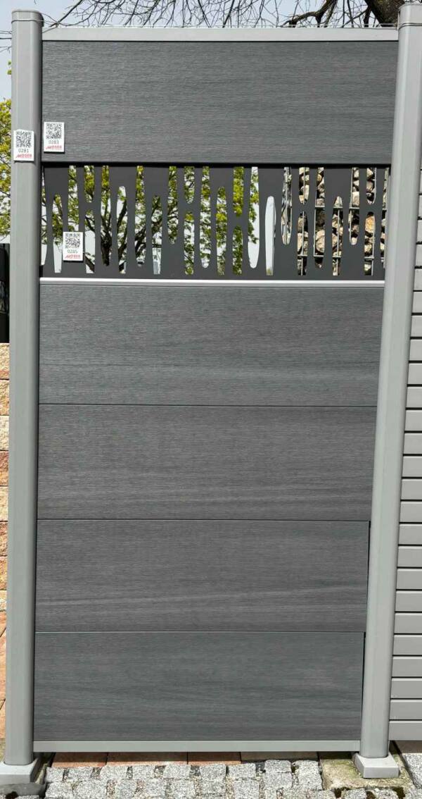 Sichtschutz WPC  grau