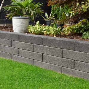 Betonstein Mauer anthrazit