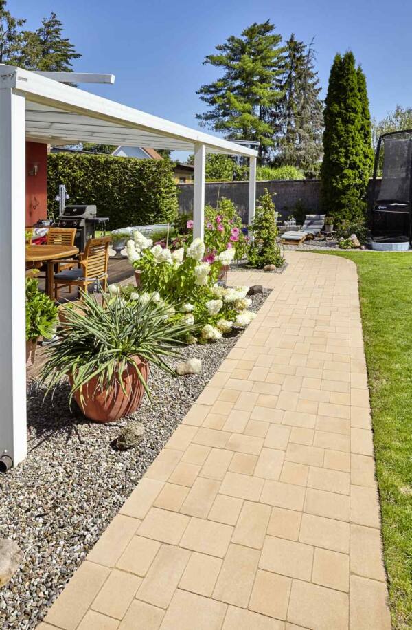 Beton Pflaster sandbeige