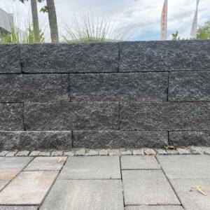 Betonstein Mauer basalt-anthrazit