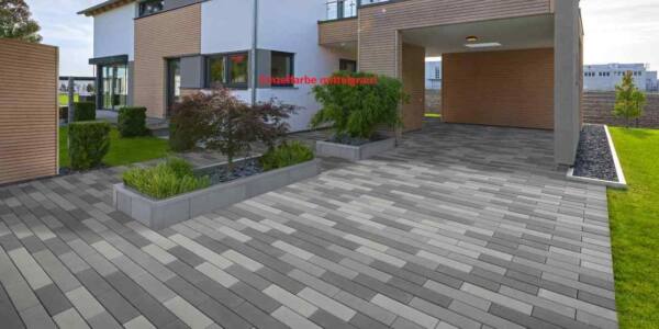 Beton Pflaster mittelgrau