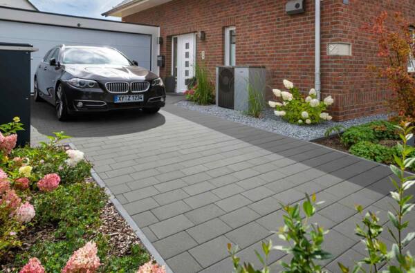 Beton Pflaster grau