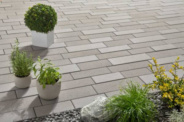 Beton Pflaster grau