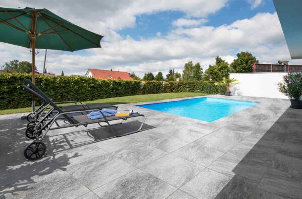 Betonplus Platte weiß-anthrazit