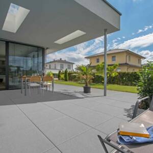 Betonplus Platte grau-melliert