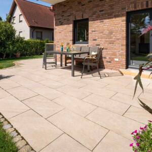 Betonplus Platte beige-melliert