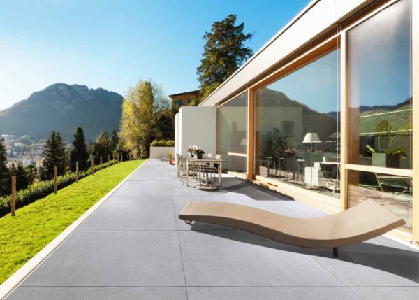 Betonplus Platte zementgrau