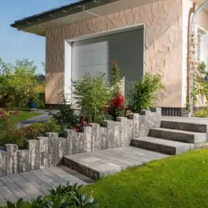 Beton Palisade nero bianco