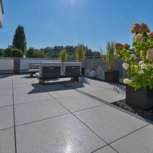 Beton Platte granitgrau