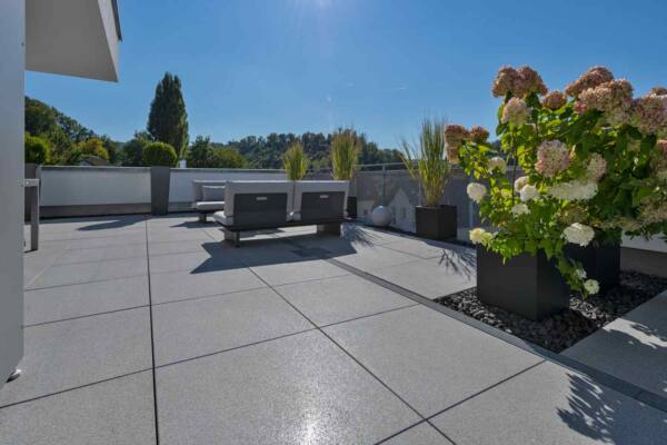 Beton Platte granitgrau